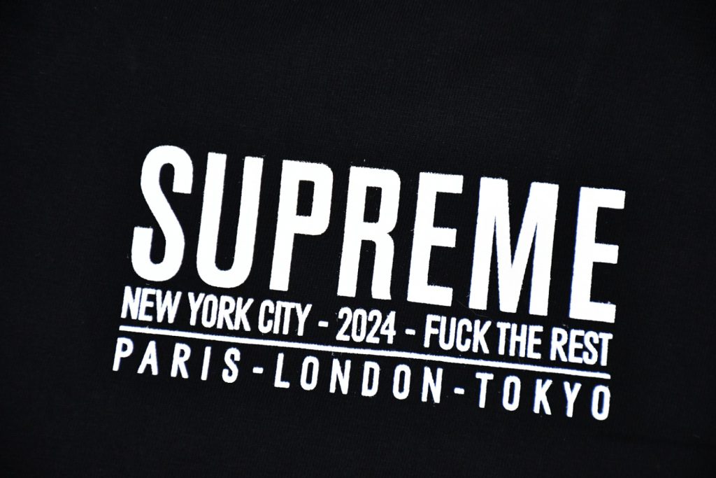 SUPREME スュプレム パリ Tシャツ ブラック ホワイト 全2色 - 画像 6