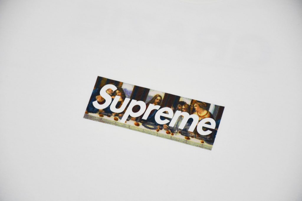 Supreme スュプリーム ミラノボックスロゴTシャツ 本革 ブラック - 画像 4