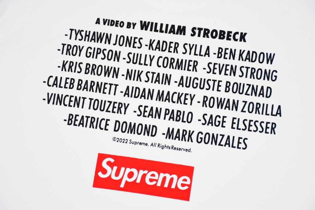 Supreme スープレム フラットTシャツ プレイデッド 100%コットン ホワイト 全1色 - 画像 6