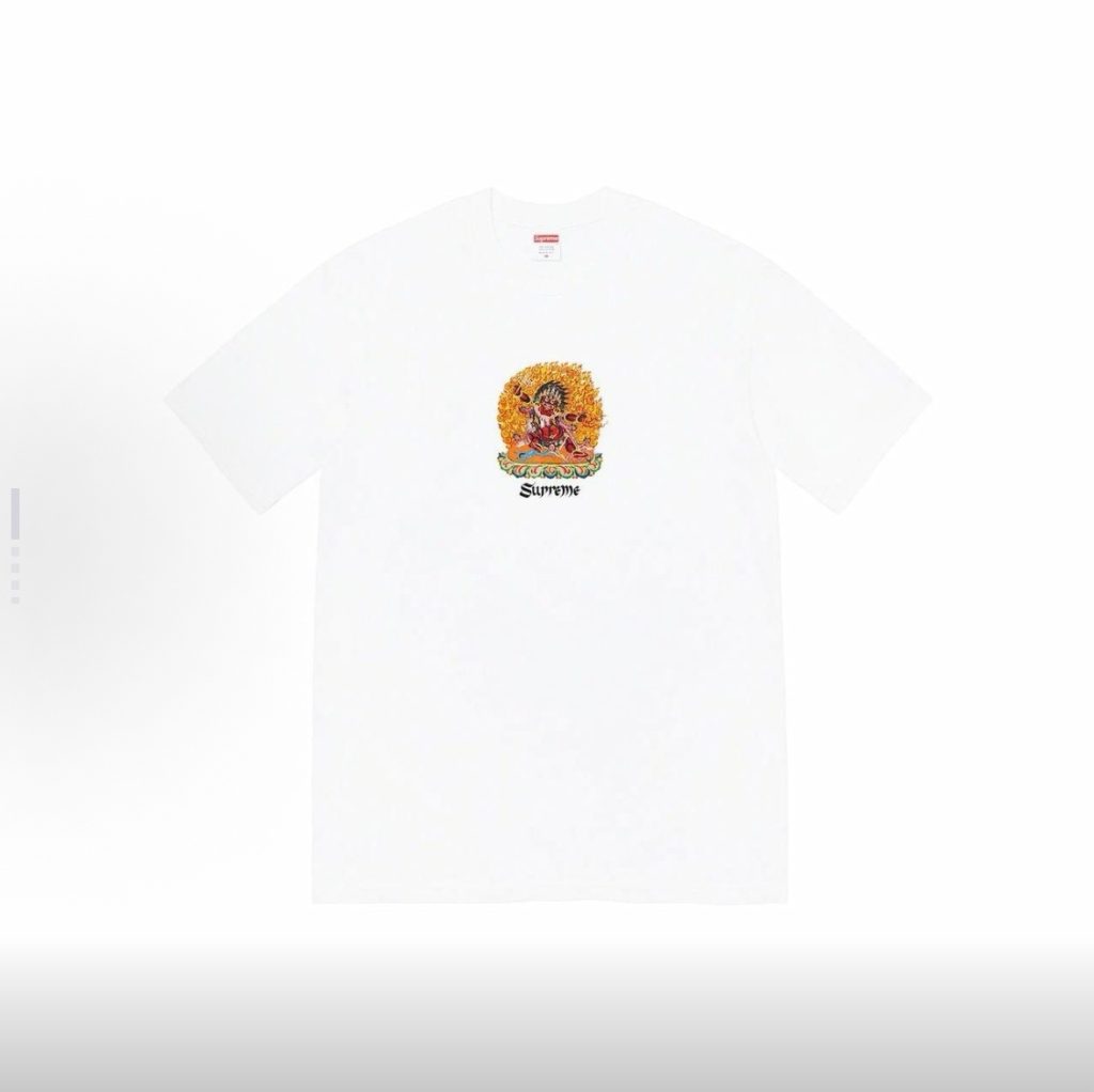 SUPREME SS SUPREME スーパーイーブン 8150 SS22 Week 8 フループリント Tシャツ…｜旅行に使いやすいファ…