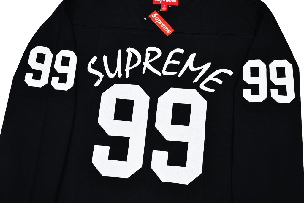 SUPREME スュプリーム フットボールTシャツ 本革 99 100%コットン 全2色 - 画像 5