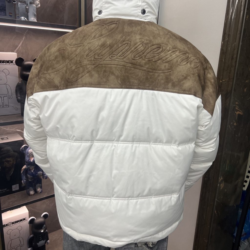 SUPREME スーパー レザーヨークパッ ァージャケット ポリエステル 通勤 通学 全2色 - 画像 3