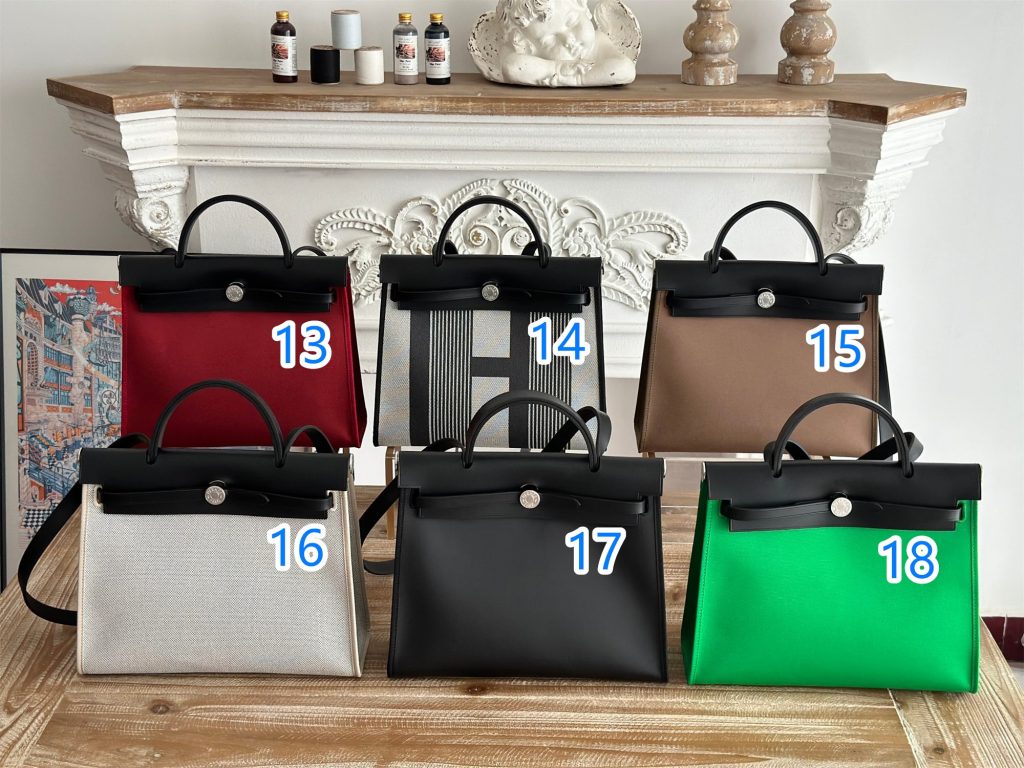 Hermes herbag　エルメス　2WAYバッグ　エールバッグジップPM 31　ショルダーバッグ　ハンドバッグ　外縫い　キャンバス×レザー　本革　24色 - 画像 3