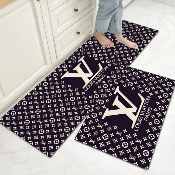 LOUIS VUITTON　ルイヴィトン　カーペット絨毯　玄関マット/キッチンマット/トイレマット/ベッドルームマット　洗える2種サイズ - 画像 3