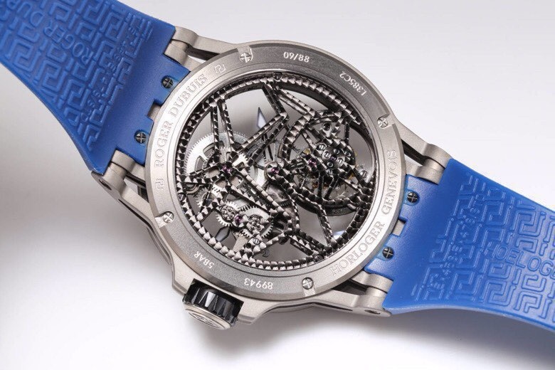 ROGER DUBUIS ロジャードゥビーズ 腕時計 メンズ 一體式陀飛輪 メカニカル ブルー - 画像 8