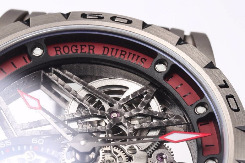 ROGER DUBUIS ロジェデュビュイ 腕時計 メンズ 一體陀飛輪 メカニカル 45mm ブラック - 画像 6