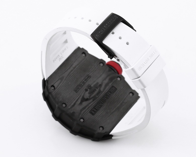 RICHARD MILLE リチャードミラー 腕時計 メンズ 自動巻き 機械式 炭素繊維 ブラック ホワイト - 画像 8