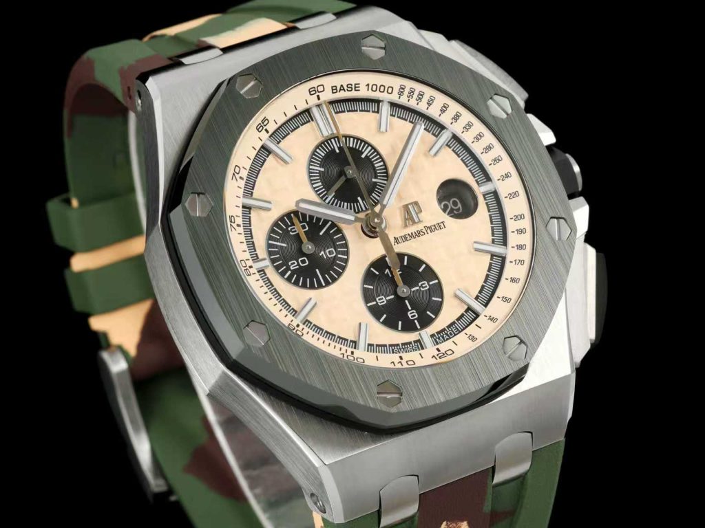 AUDEMARS PIGUET オーデマ・ピゲ メンズ 腕時計 自動巻き クォーツ オフショア ミリタリー風 カモフラージュ - 画像 2