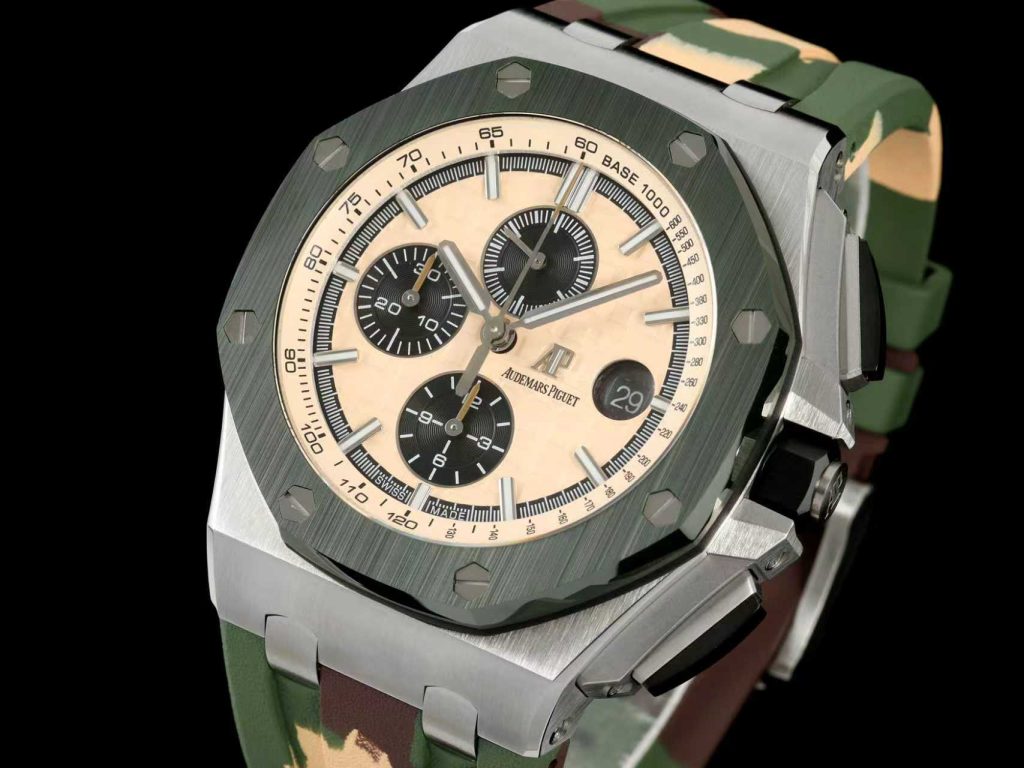 AUDEMARS PIGUET オーデマ・ピゲ メンズ 腕時計 自動巻き クォーツ オフショア ミリタリー風 カモフラージュ - 画像 3