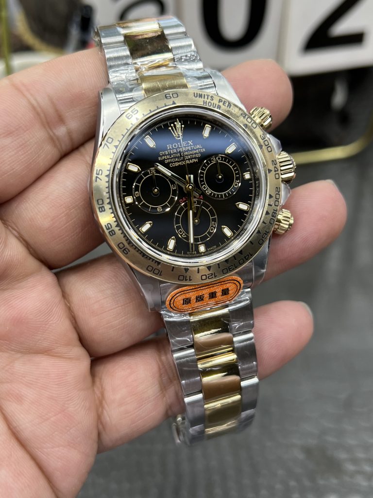 ROLEX ロレックス デイトナ 腕時計 メンズ 自動巻き 機械式 40mm ステンレススチール ローズゴールド ブラック - 画像 3