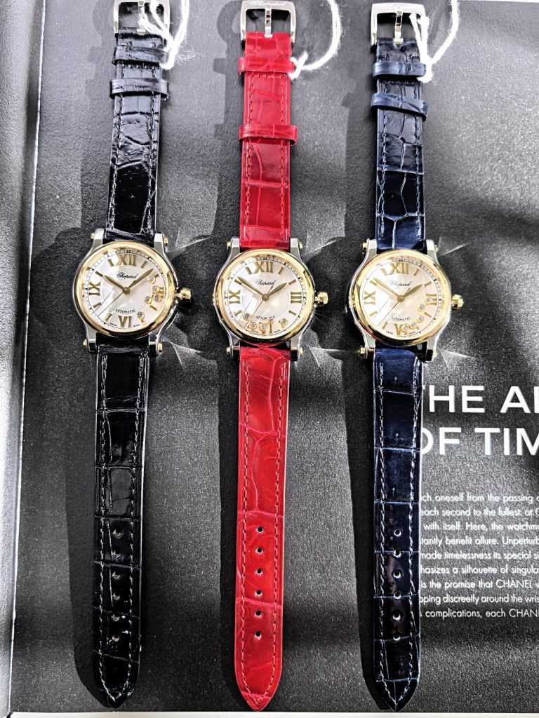 CHANEL シャネル ハッピースポーツ 腕時計 レディース 自動巻き 機械式 30mm ブラック ブルー レッド 全3色 - 画像 8
