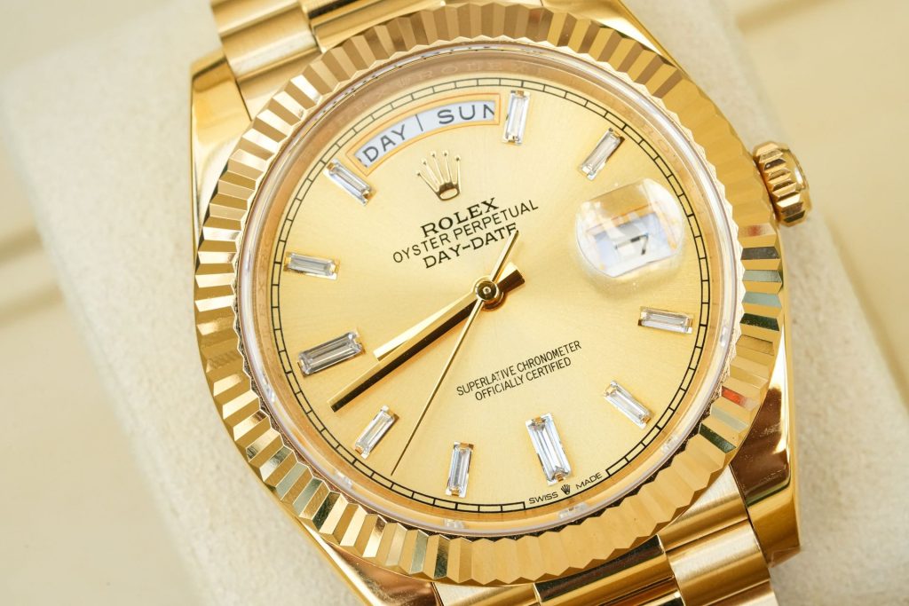 ROLEX ロレックス デイデイト 腕時計 メンズ 金色砂紋 腕時計 18Kゴールド ブラック - 画像 3