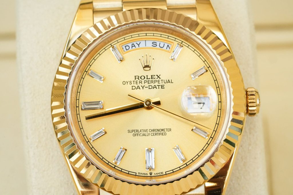 ROLEX ロレックス デイデイト 腕時計 メンズ 金色砂紋 腕時計 18Kゴールド ブラック - 画像 5