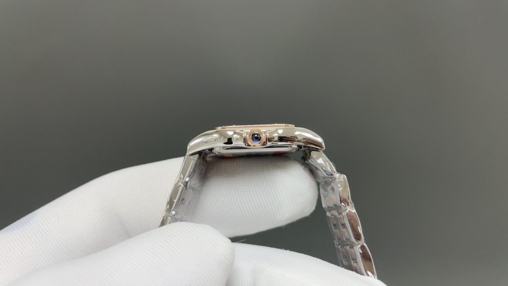 Cartier カルティエ パンテール 腕時計 レディース ダイヤモンド タンク型 27mm ピンクゴールド ホワイト - 画像 4