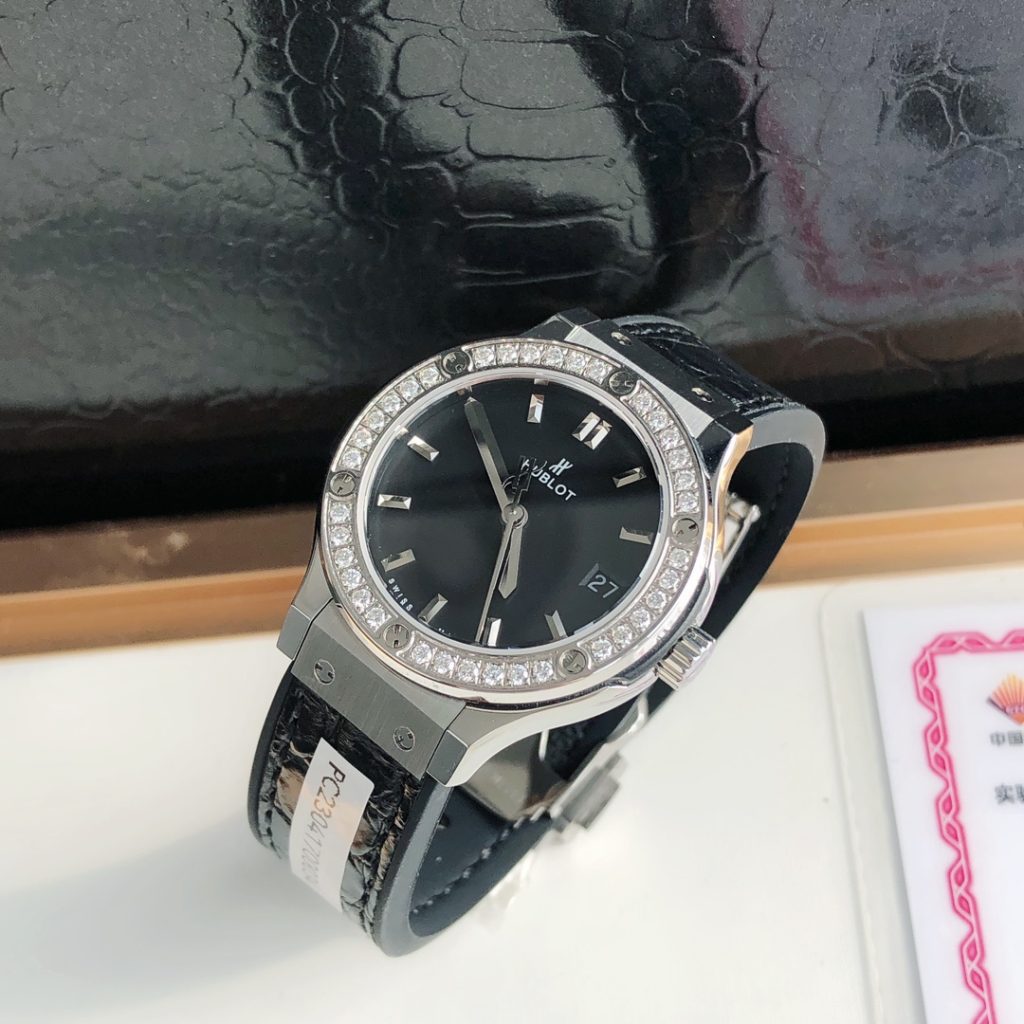 HUBLOT ハブロット 腕時計 メンズ ダイヤモンド クラシック ブラック - 画像 5