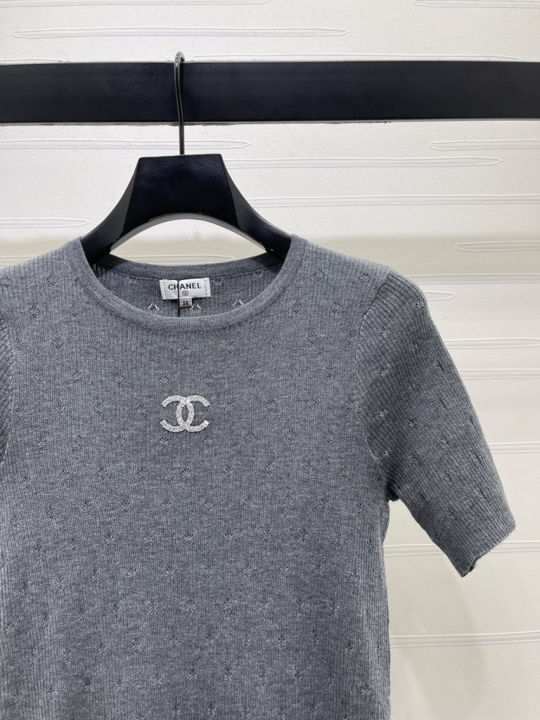 CHANEL シャネル ニット Tシャツ レディース ロング丈 通気性 3色展開 - 画像 2