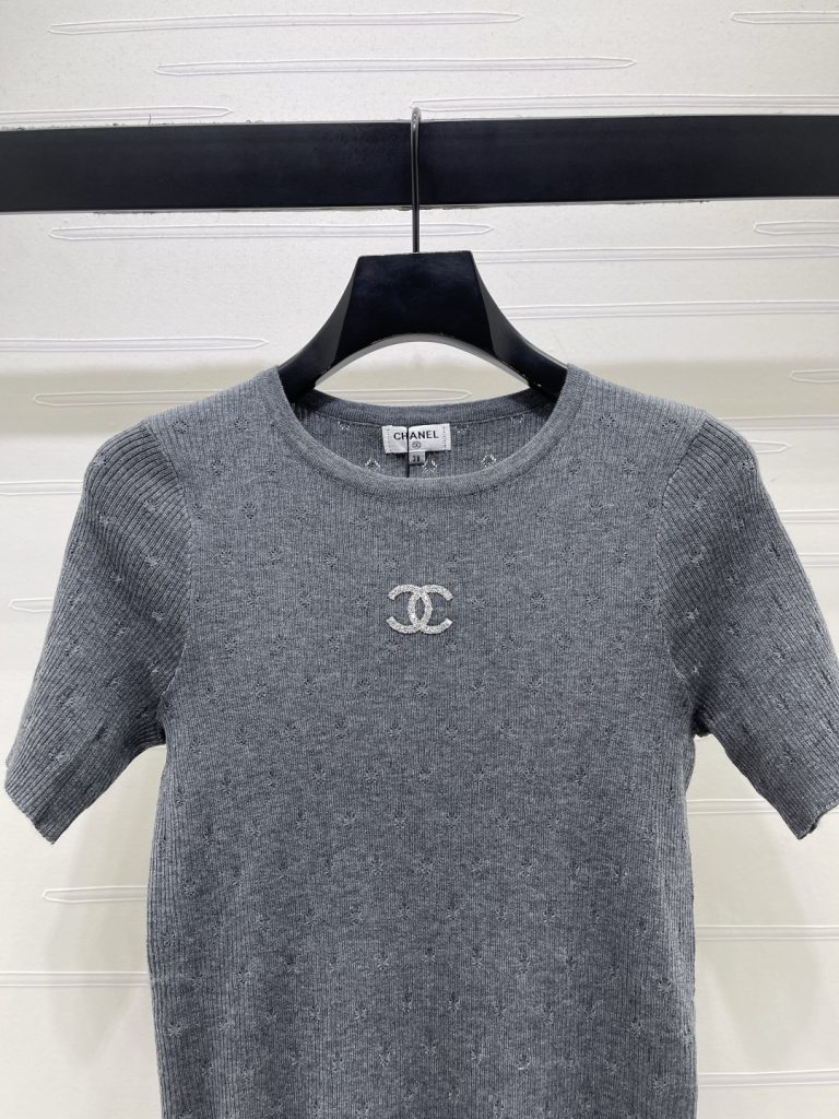 CHANEL シャネル ニット Tシャツ レディース ロング丈 通気性 3色展開 - 画像 4