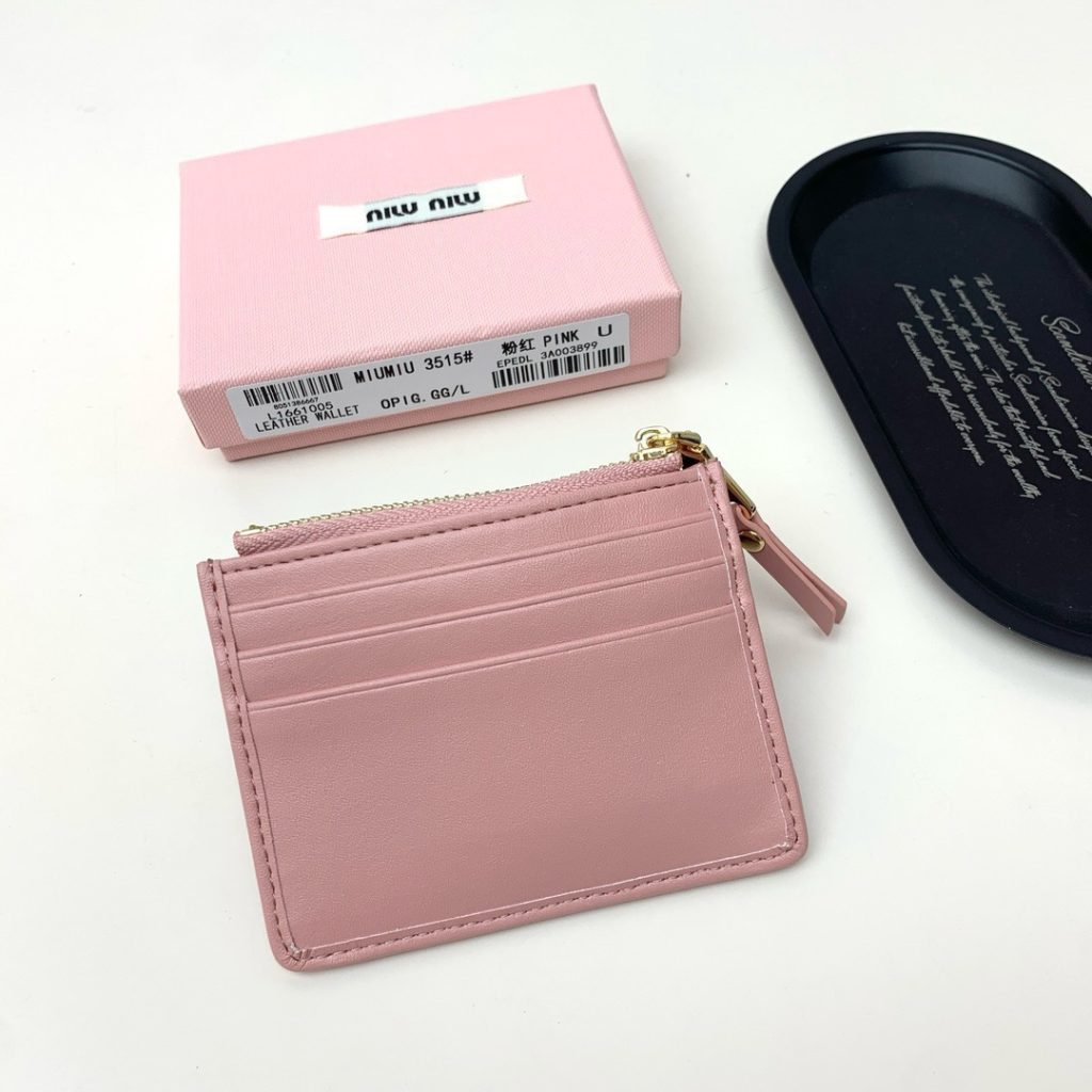 Miu Miu ミウミウ キーポーチ ミニ財布 ミニウォレット ピンク - 画像 3