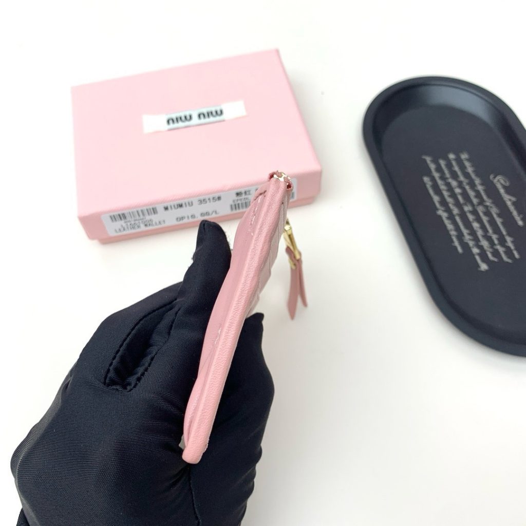 Miu Miu ミウミウ キーポーチ ミニ財布 ミニウォレット ピンク - 画像 8
