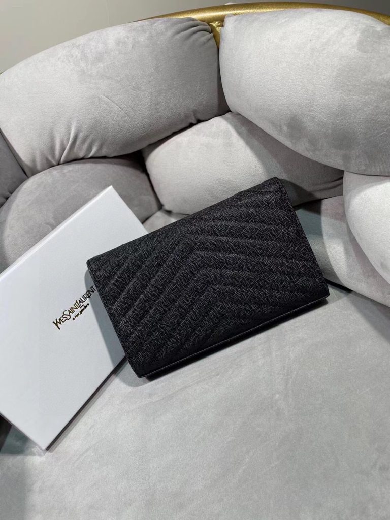 YSL ユニセックス ショルダーバッグ ボール纹 24x14 黒 - 画像 3
