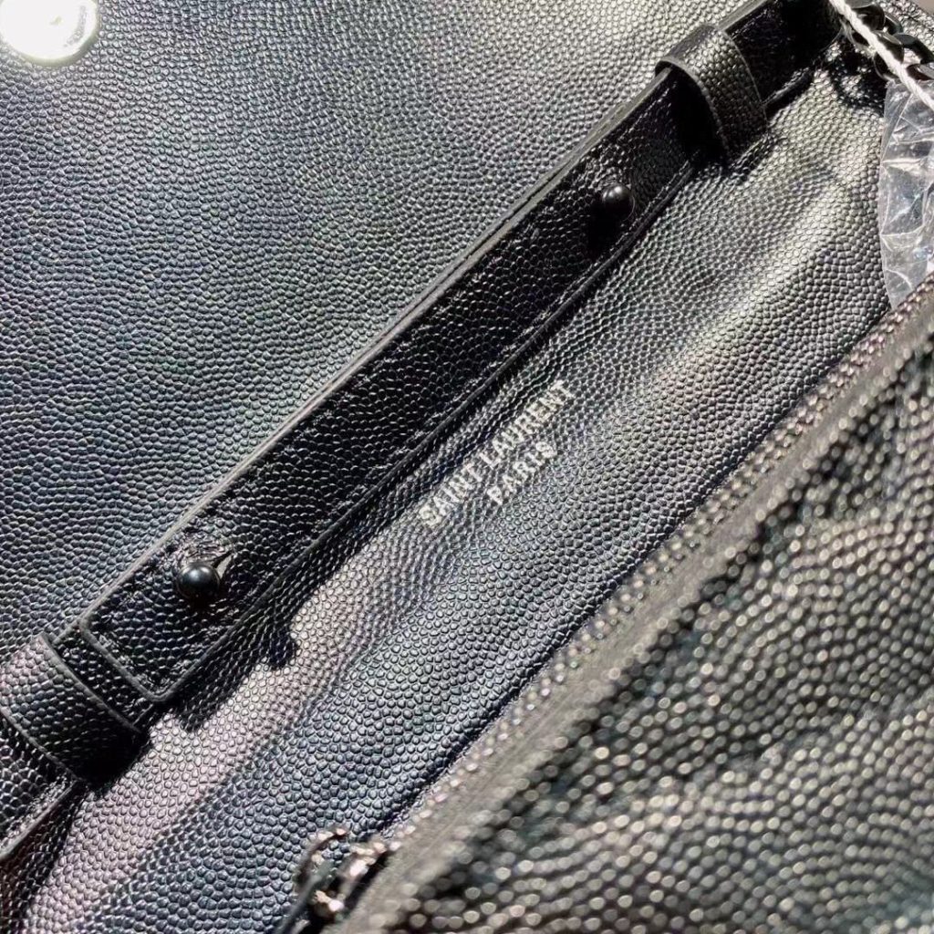 YSL ユニセックス ショルダーバッグ ボール纹 24x14 黒 - 画像 8