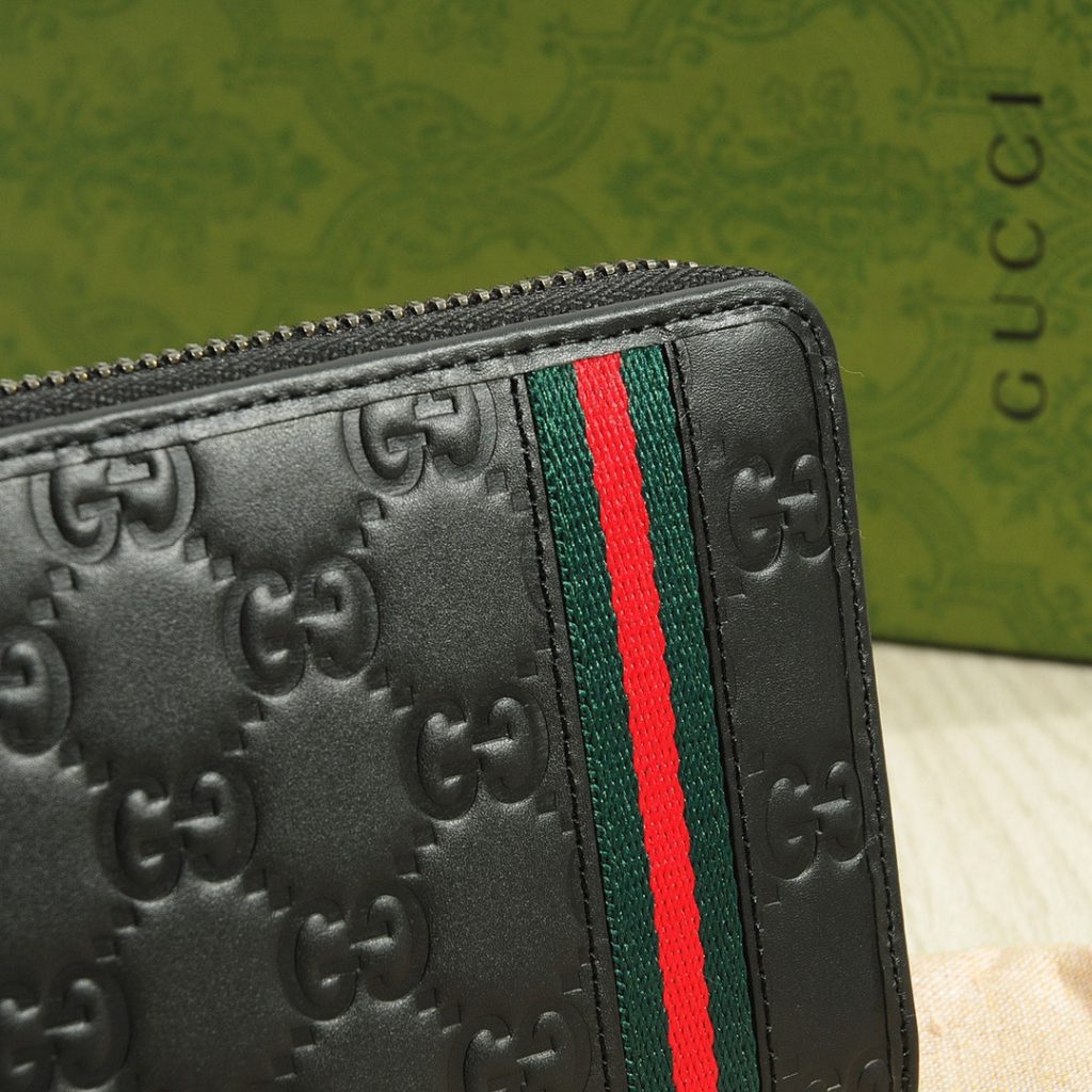 GUCCI グッチ グッチ長財布 メンズ ブラック 本革 20x10cm - 画像 5