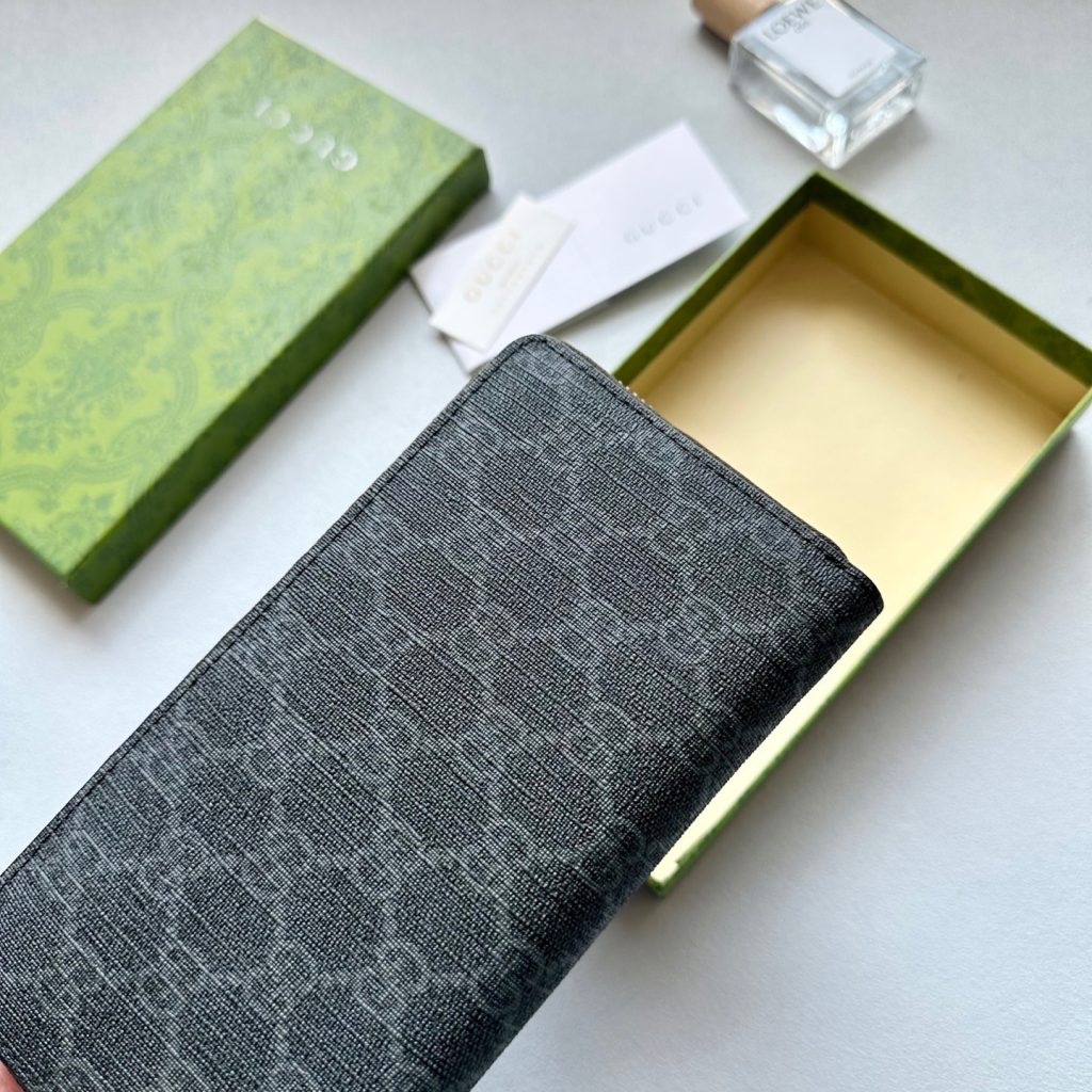 GUCCI グッチ 長財布 ロングウォレット 本革 ブラック - 画像 5