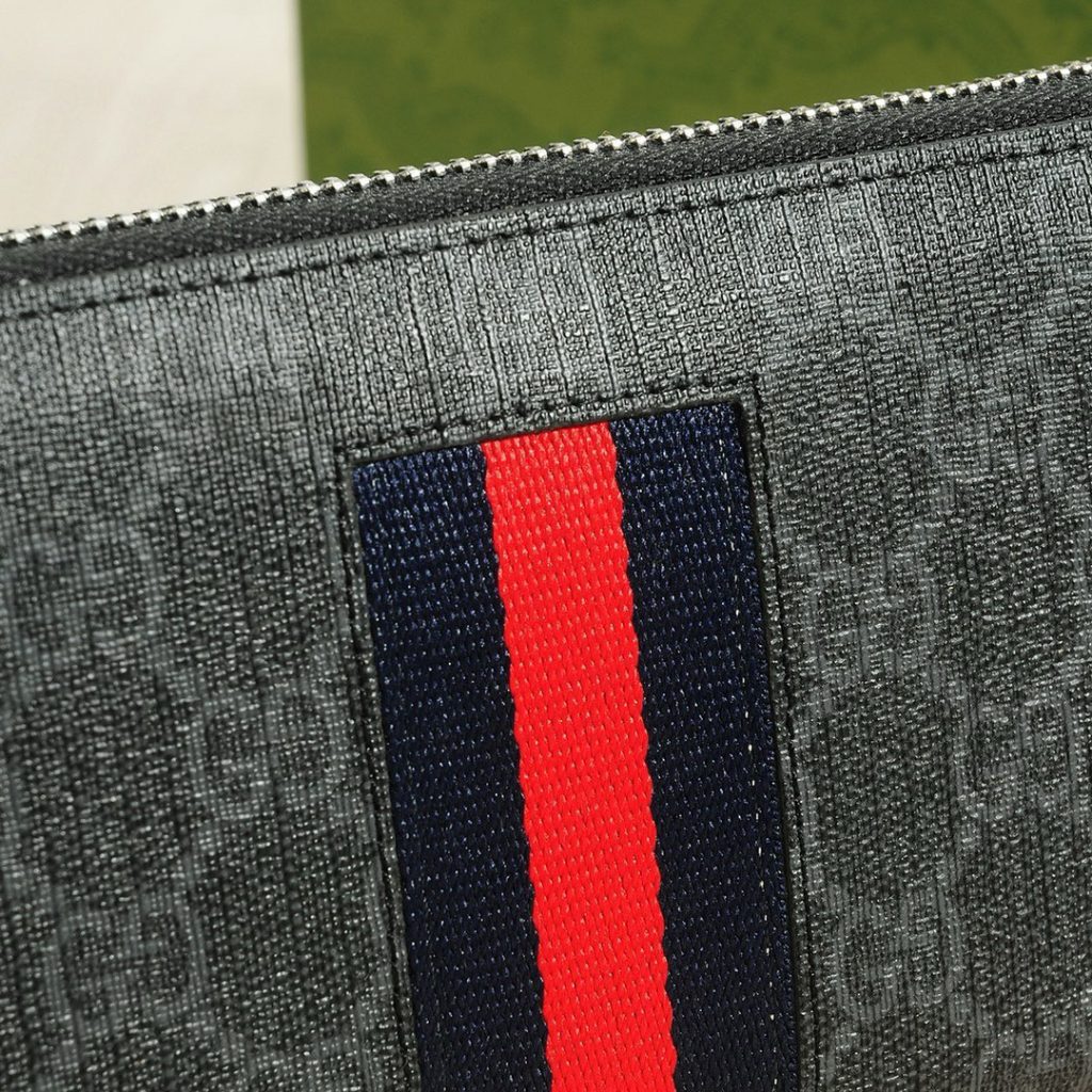 GUCCI グッチ グッチ ロングウォレット シングルジップ モノグラム ブラック - 画像 5