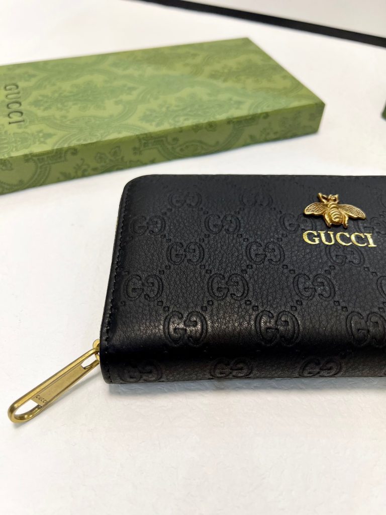 GUCCI グッチ 長財布 ロングウォレット 黒 本革仕様 メンズ - 画像 8