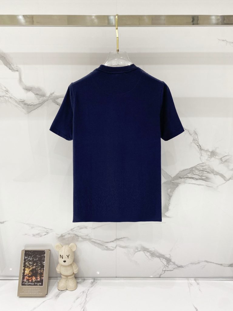 VERSACE/ヴェルサーチ 本色刺繍Tシャツ メンズ レディース 黒 白 宝藍 3色展開 - 画像 2