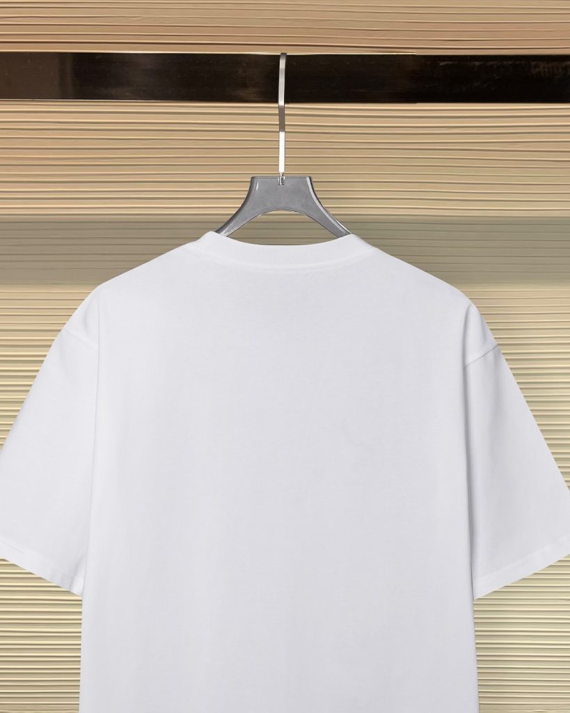 VERSACE ヴェルサーチ 綿100% ロゴ刺繍Tシャツ ホワイト - 画像 4