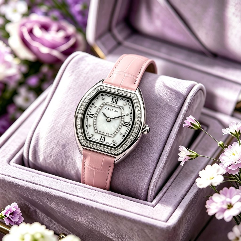 Cartier カルティエ Mini 酒桶型 時計 コピー レディース レッド ピンク 全2色 - 画像 3
