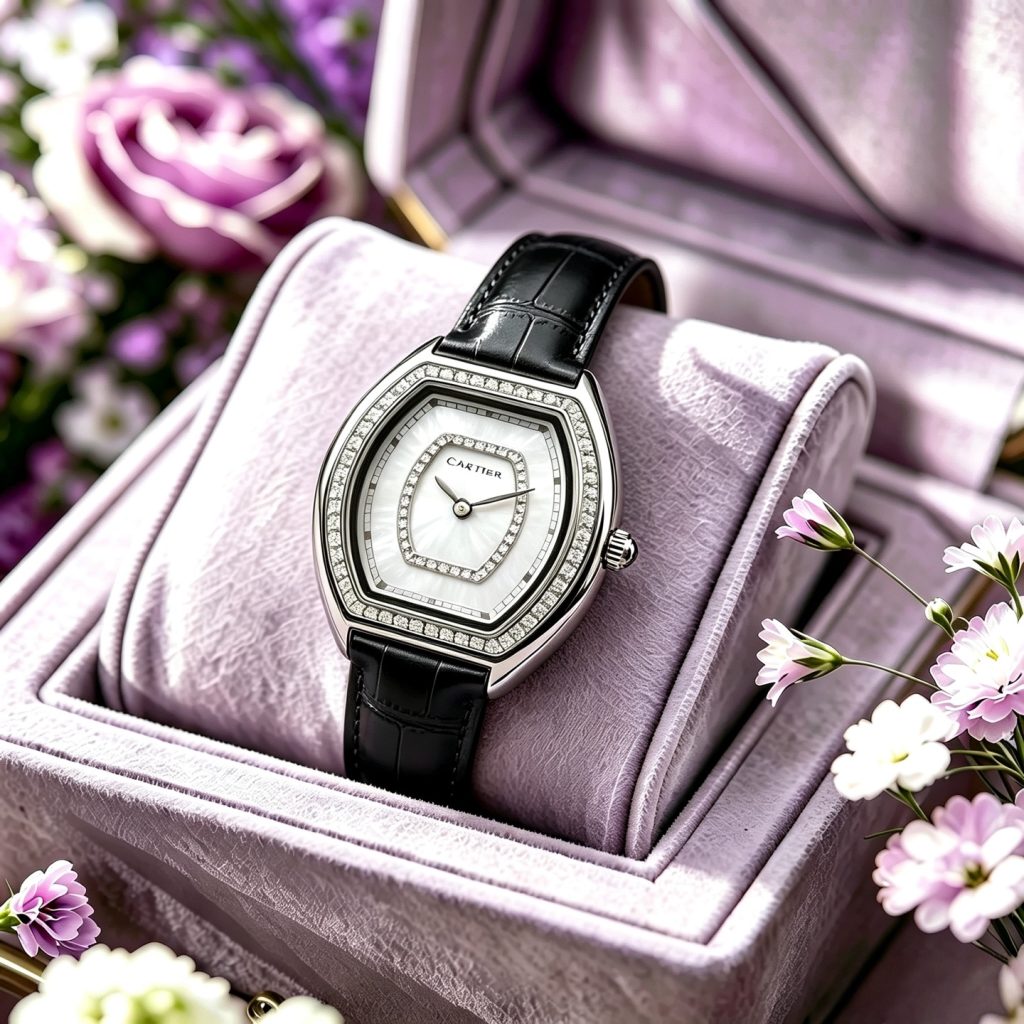 Cartier カルティエ Mini 酒桶型 時計 コピー レディース レッド ピンク 全2色 - 画像 4