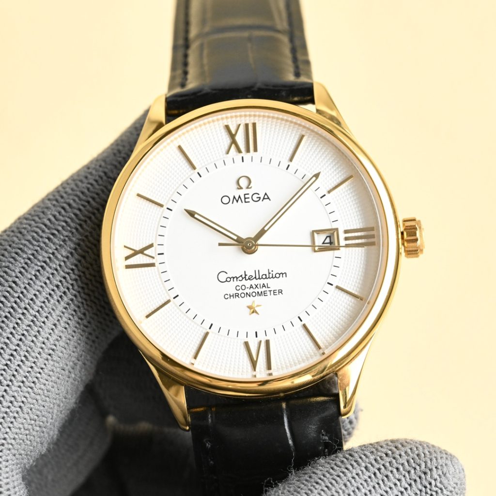OMEGA オメガ ディープセイファーコピー 時計 メンズ レディース ロレックス風 ブラウン ホワイト 40mm - 画像 3