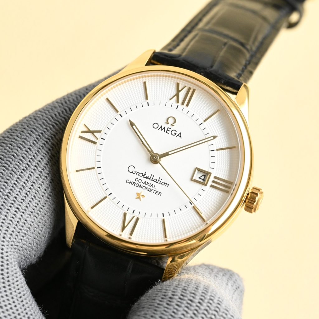OMEGA オメガ ディープセイファーコピー 時計 メンズ レディース ロレックス風 ブラウン ホワイト 40mm - 画像 4