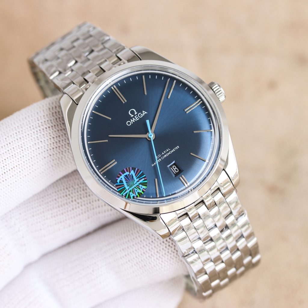 OMEGA オメガ ディープ ジン デイト タイプ コピー 40mm 青文字盤 ステンレススチール メンズ - 画像 4
