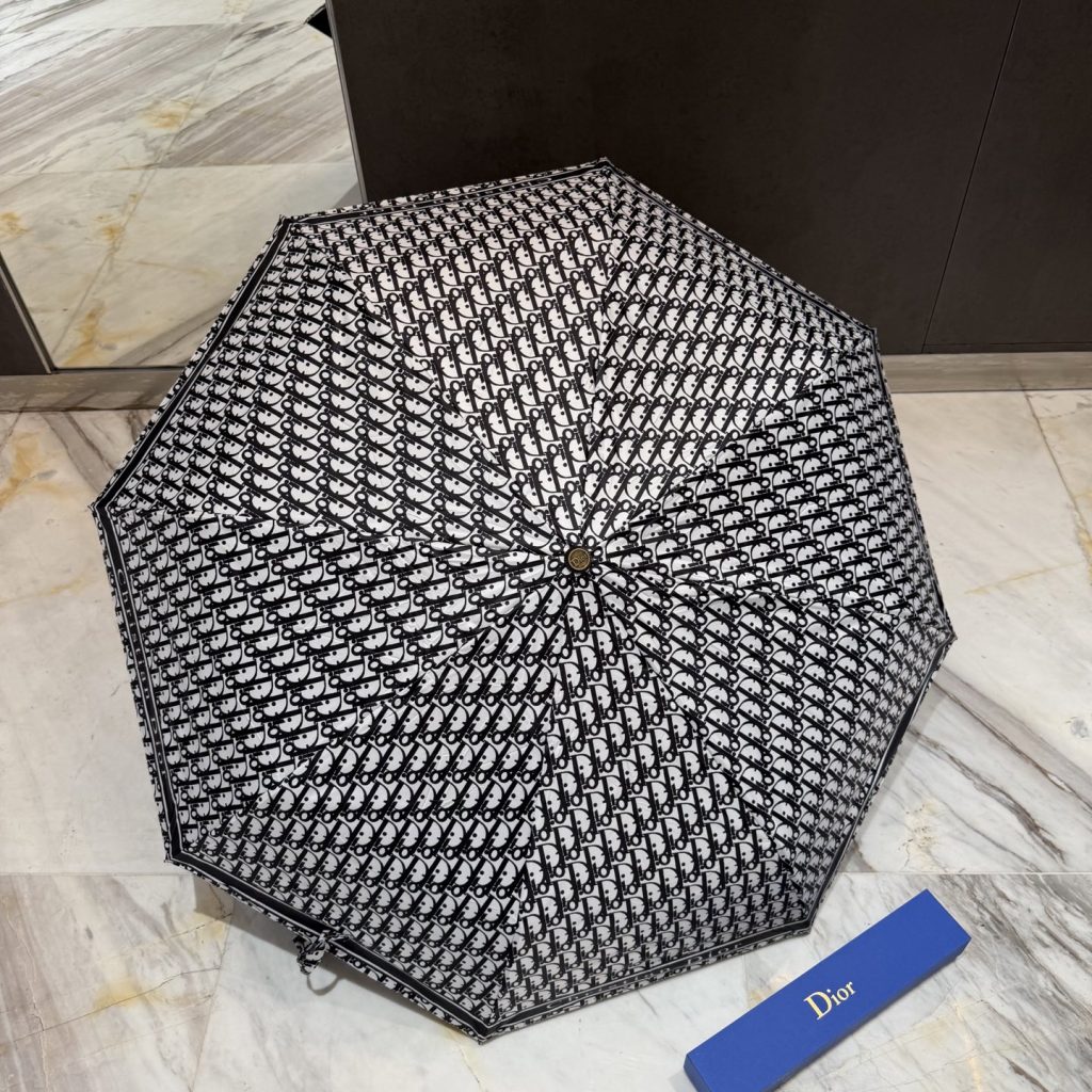 Dior　ディオール傘かさ 日傘雨傘　折りたたみ傘　ワンタッチ開閉　UVカット　可愛い晴雨兼用傘　レディース用おしゃれ花柄　6種 - 画像 4