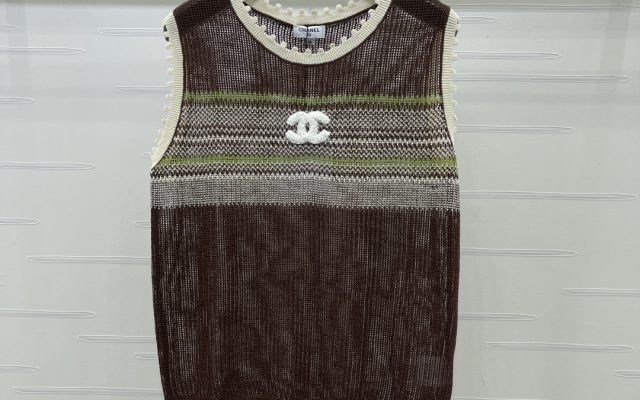 CHANEL コピー ニット ウェア レディース ロゴデザイン ブラウン ベージュ マルチカラー
