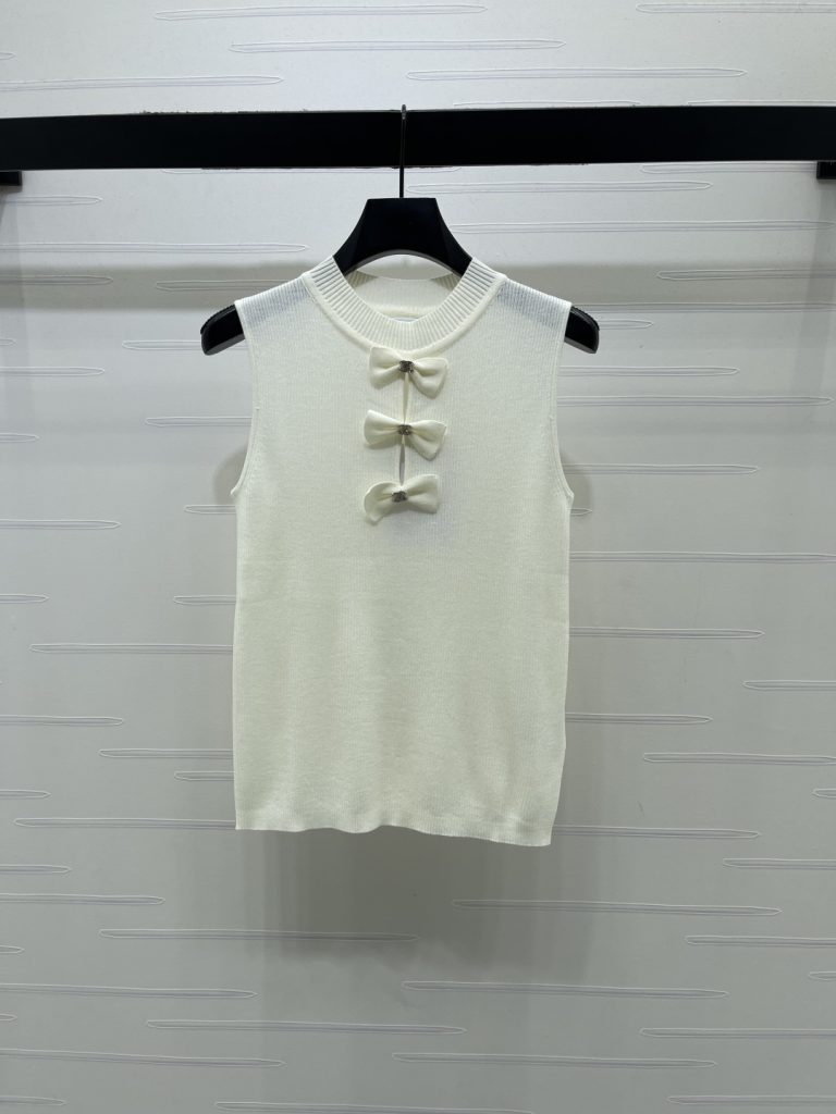 CHANEL コピー ニット ウエストラインを強調する立体リボンデザインのカーディガン 白/黒/グレー 3色展開 - 画像 2