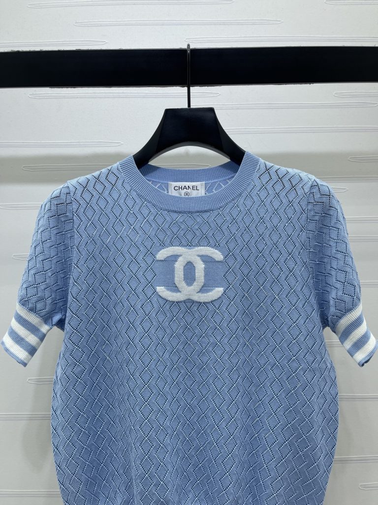 CHANEL ニット Tシャツ コピー ロゴデザイン 菱格柄 ロンT 通勤 レディース 全4色展開 - 画像 4