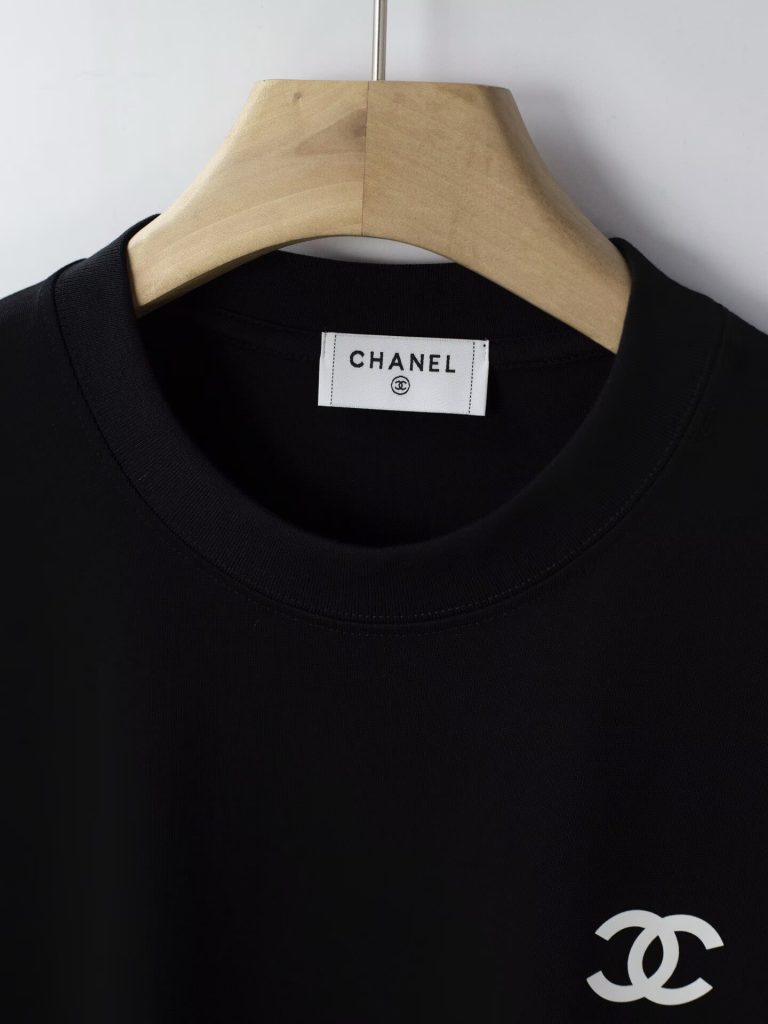 シンプル　シャネル　CHANEL　ココマーク　半袖Ｔシャツ　夏　プリントシャツ　Tshirt　レディース/メンズ　クルーネック　Tシャツ - 画像 5