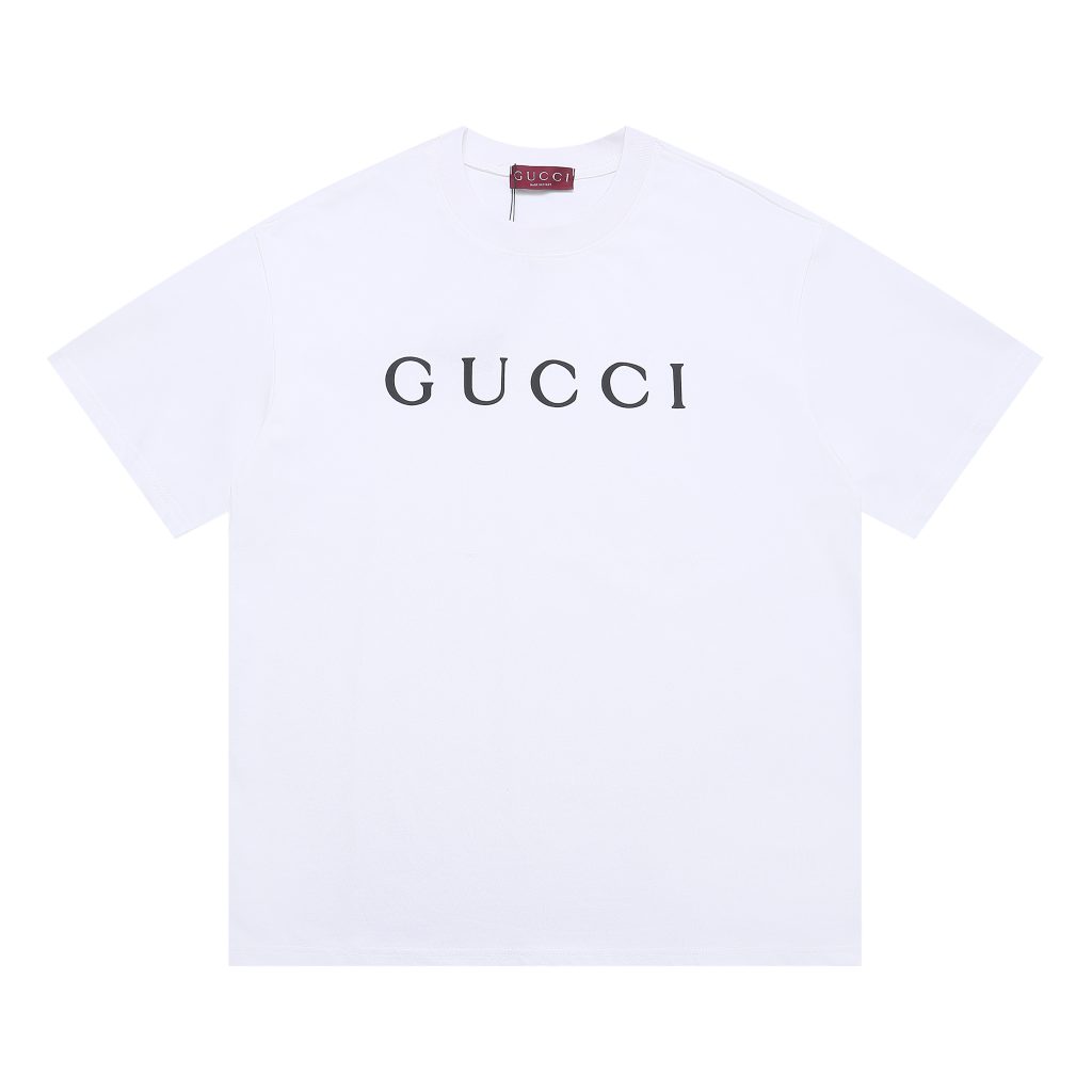 グッチ　GUCCI　Tシャツ　シンプル　プリント　無地　丸首シャツ　シャツ　半袖Tシャツ　カップルコーデ　Tshirt　男女兼用　S-XXL - 画像 2
