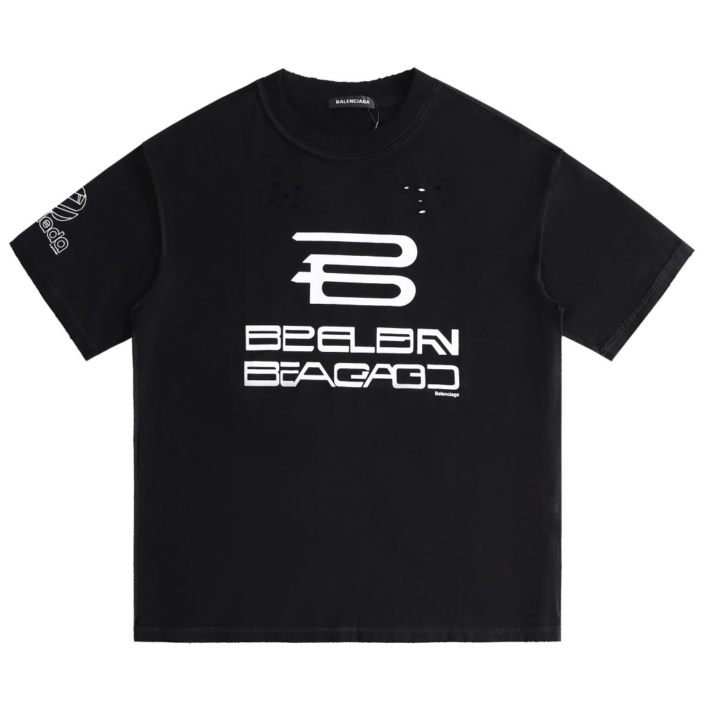 BALENCIAGA　バレンシアガ　半袖シャツ　プリントシャツ　クルーネック　メンズ　おしゃれ　Tシャツ　T-shirt　3色 - 画像 3
