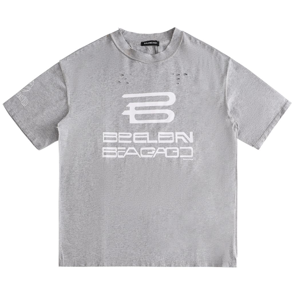 BALENCIAGA　バレンシアガ　半袖シャツ　プリントシャツ　クルーネック　メンズ　おしゃれ　Tシャツ　T-shirt　3色 - 画像 4