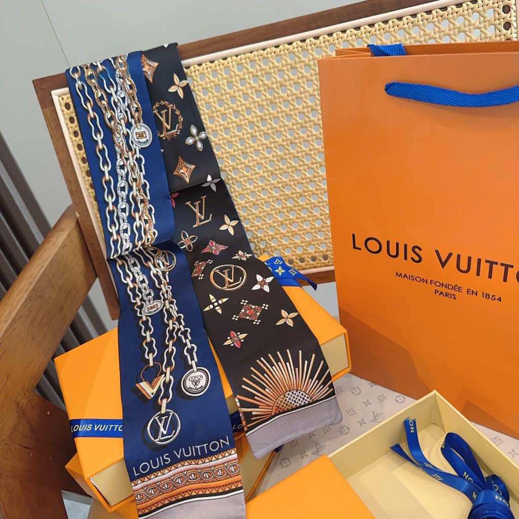 LOUIS VUITTON　ルイヴィトン　バンドー　ツイリースカーフ　モノグラム　 細スカーフ　レディース　2色 - 画像 2