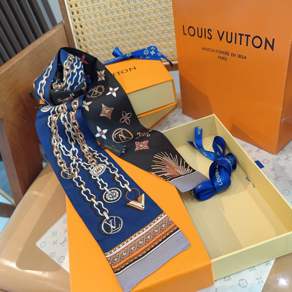 LOUIS VUITTON　ルイヴィトン　バンドー　ツイリースカーフ　モノグラム　 細スカーフ　レディース　2色 - 画像 3