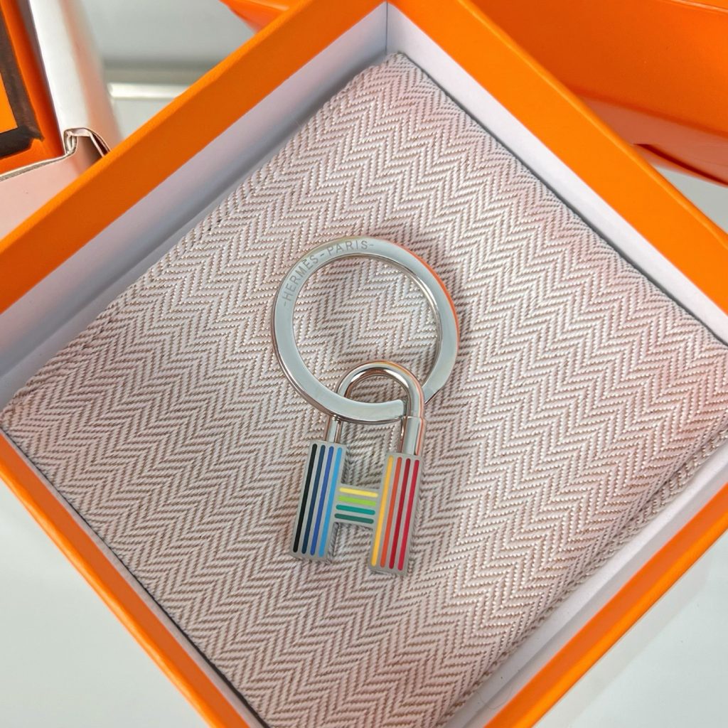エルメス　キーホルダー 　クイズ・レインボー　カデナ　 HERMES　Cadenas Quizz Rainbow　キーリング　7種 - 画像 3