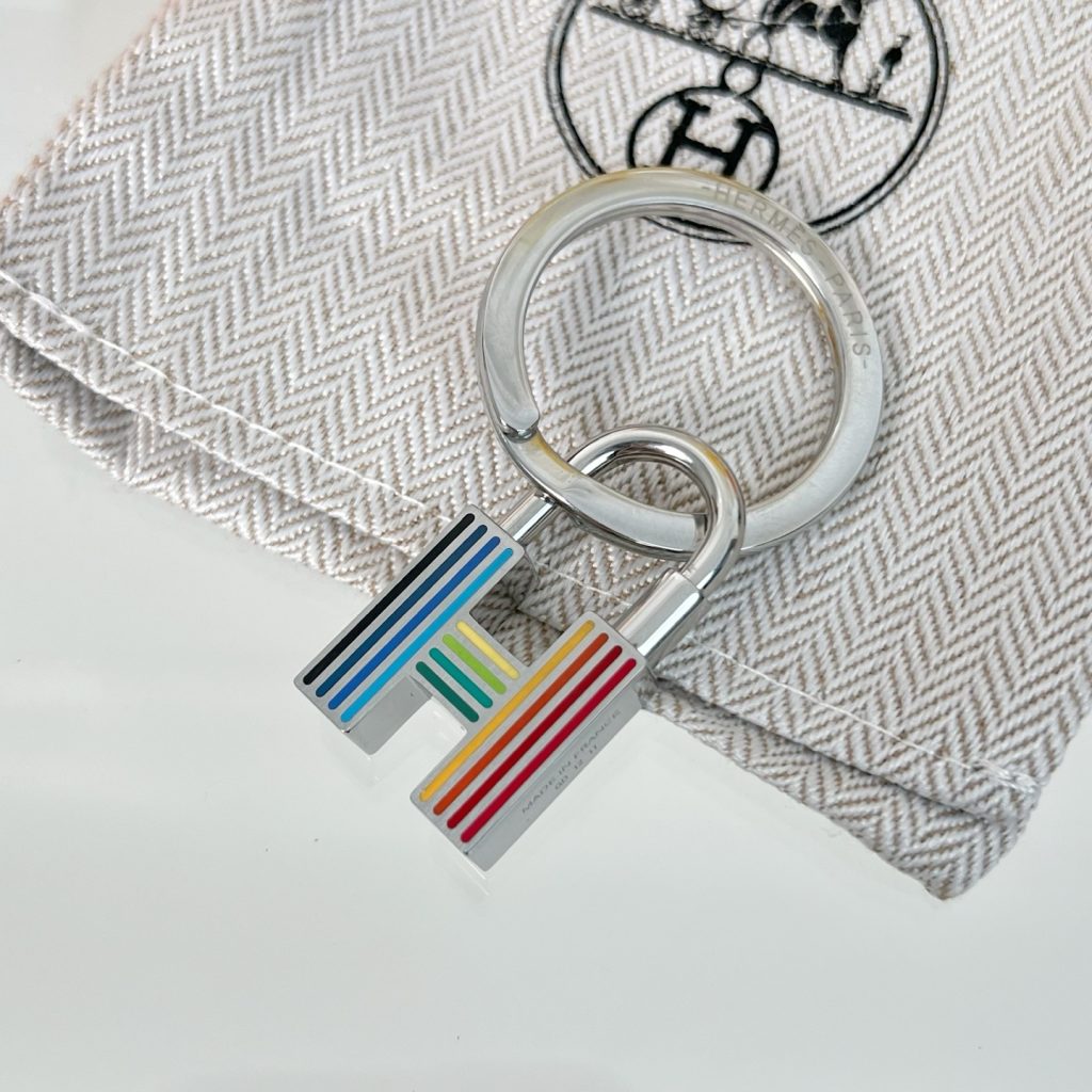 エルメス　キーホルダー 　クイズ・レインボー　カデナ　 HERMES　Cadenas Quizz Rainbow　キーリング　7種 - 画像 4