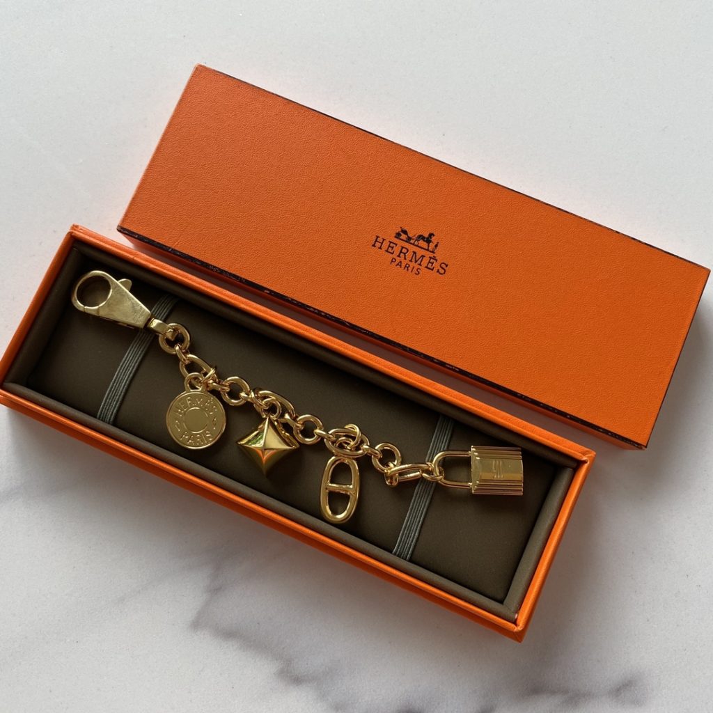 エルメス　アミュレット4 カデナ　シェーヌダンクル　Hermes　チェーン　バッグチャーム　シルバー/ゴールド - 画像 3