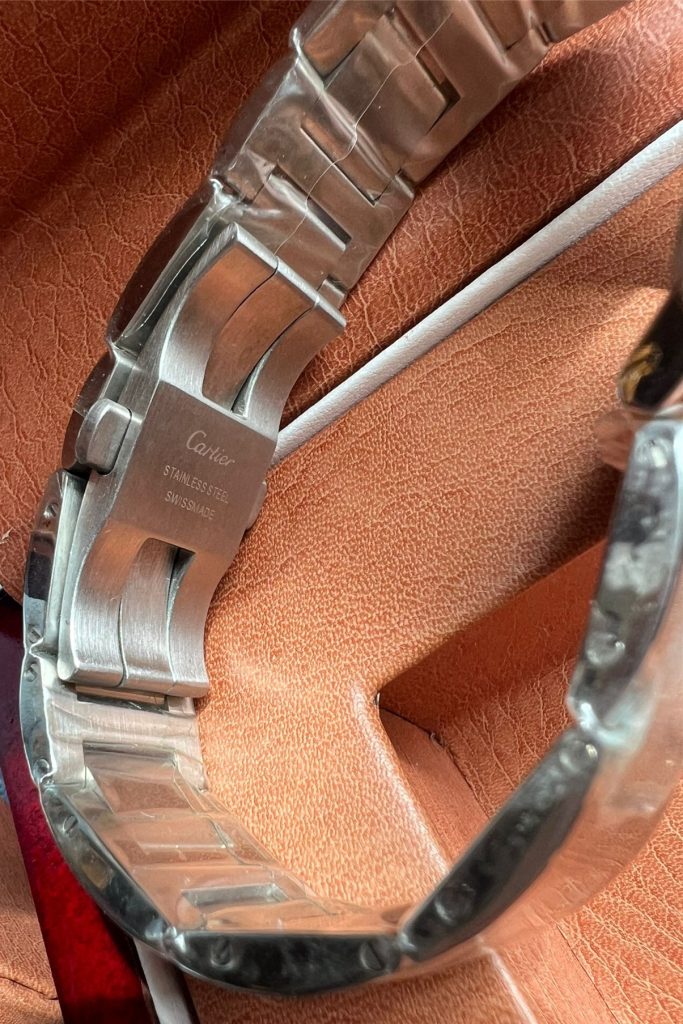 代金引換限定「セール」カルティエ　Cartier　腕時計　バロン　ブルー ドゥ　 サンレイ ブルー文字盤　自動巻き - 画像 4
